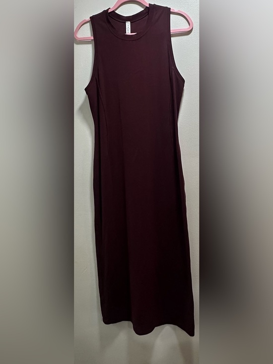 lululemon athletica Dresses & Skirts - Lululemon Invigorate Training Maxi Dress Size 10 Red Merlot Everlux